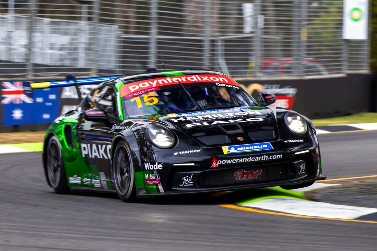 Clay Osborne #15 racing at Adelaide Street Circuit 2025