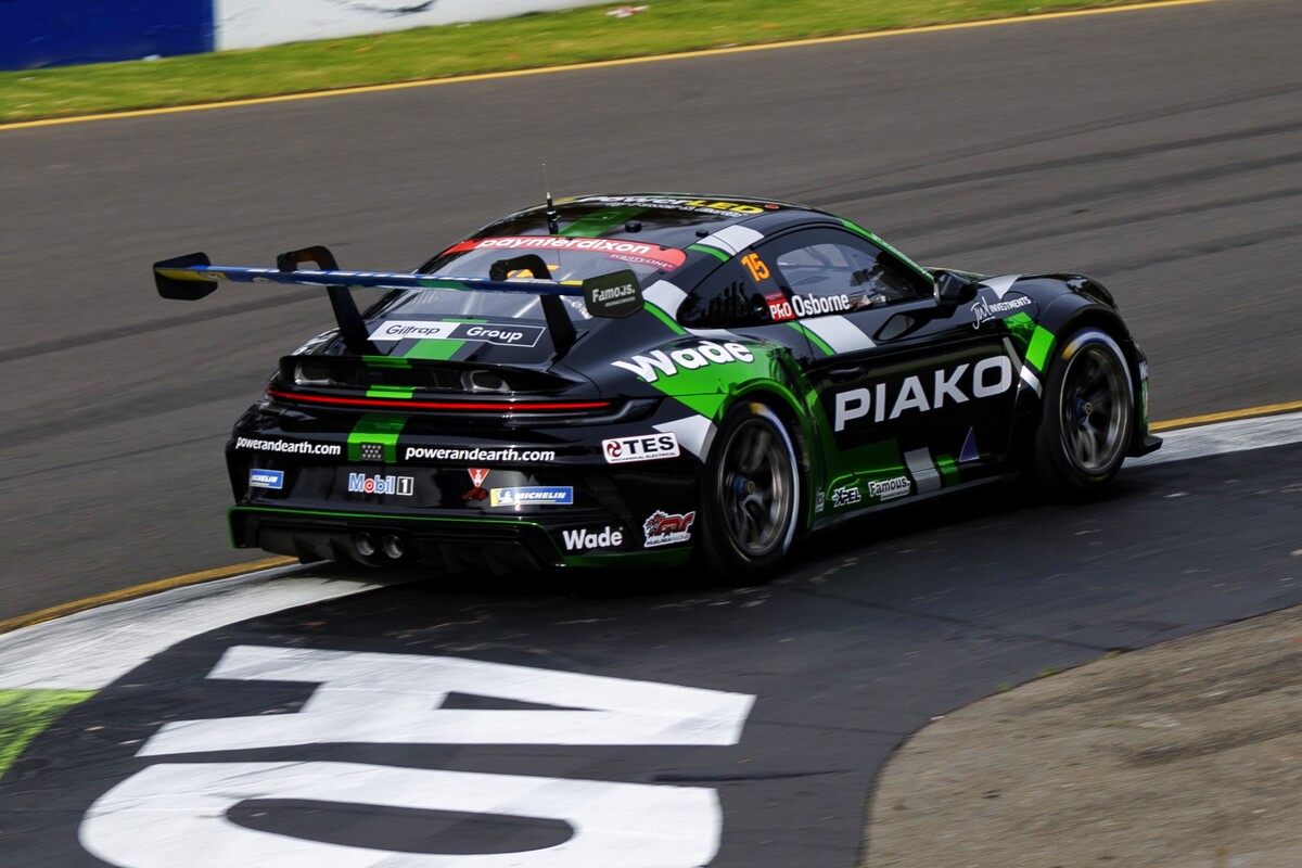 Clay Osborne #15 racing at Adelaide Street Circuit 2025