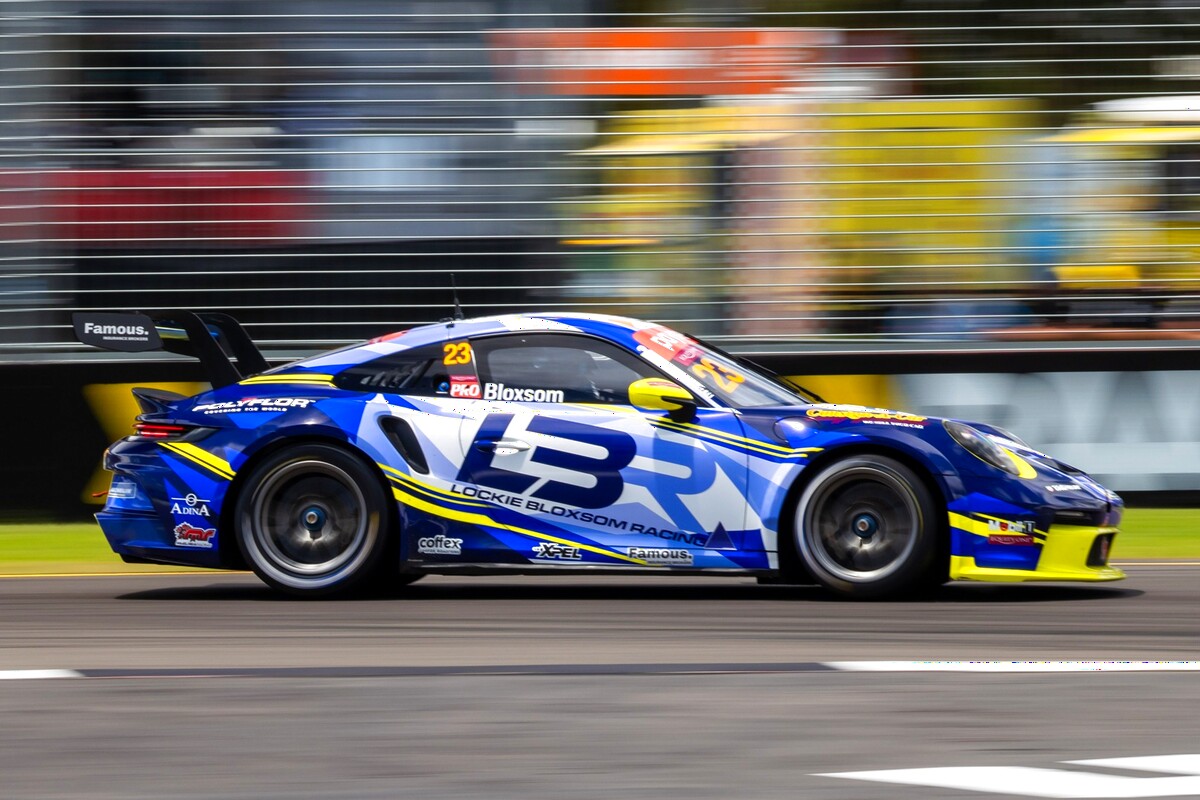 Lockie Bloxsom #23 racing at Adelaide Street Circuit 2025