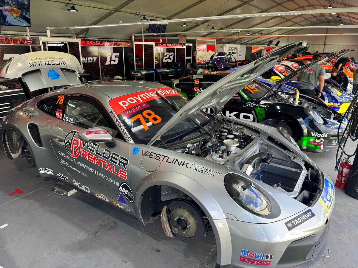 McElrea Racing crew at Adelaide Street Circuit 2025