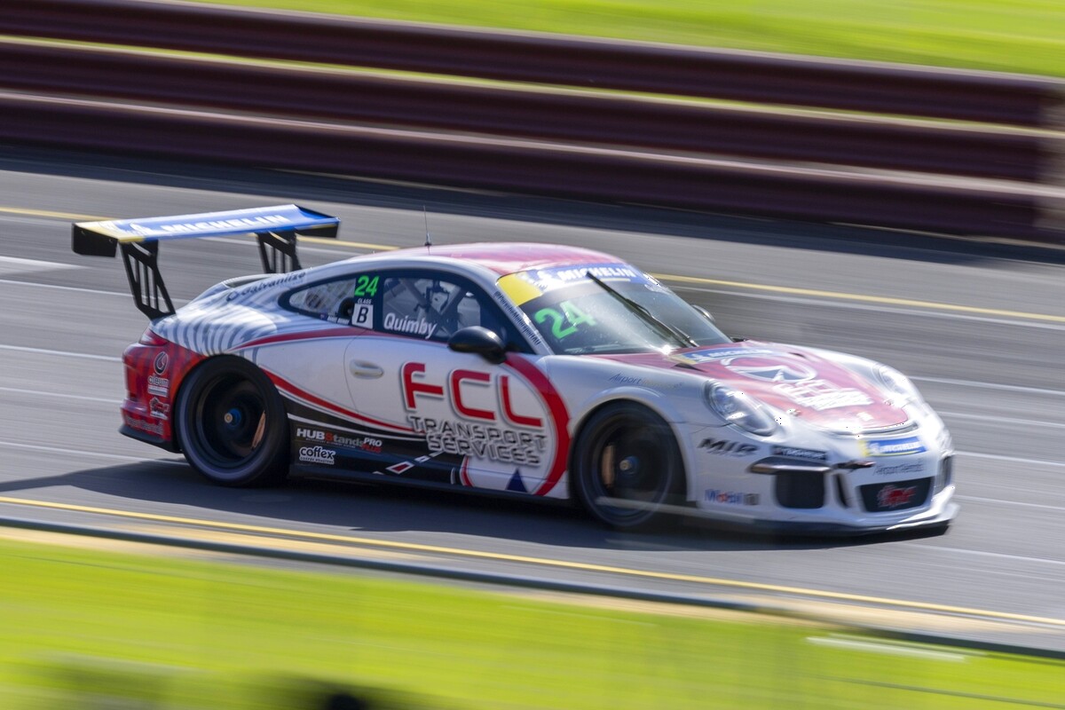 Daniel Quimby #24 racing at Sandown International Raceway 2025