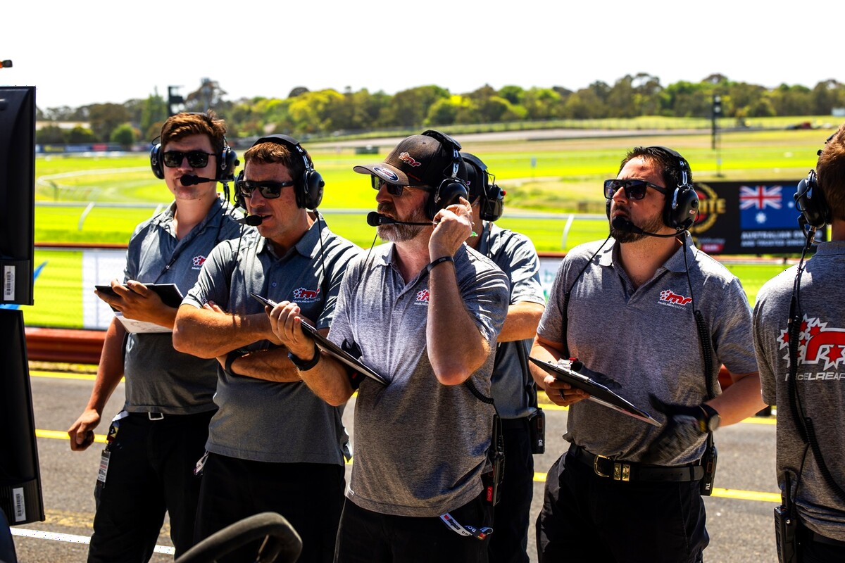 McElrea Racing crew at Sandown International Raceway 2025