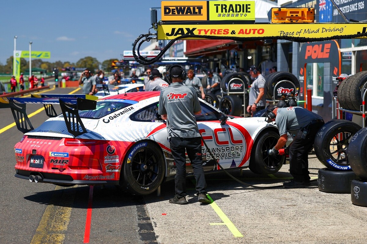 McElrea Racing crew at Sandown International Raceway 2025