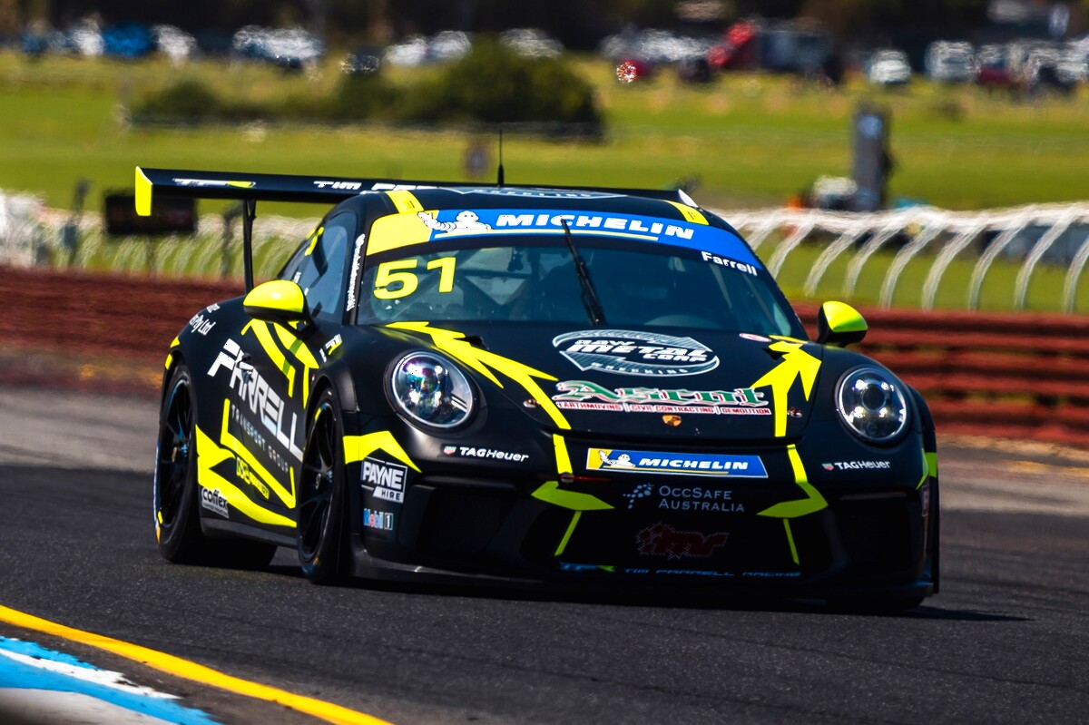 Tim Farrell #51 racing at Sandown International Raceway 2025