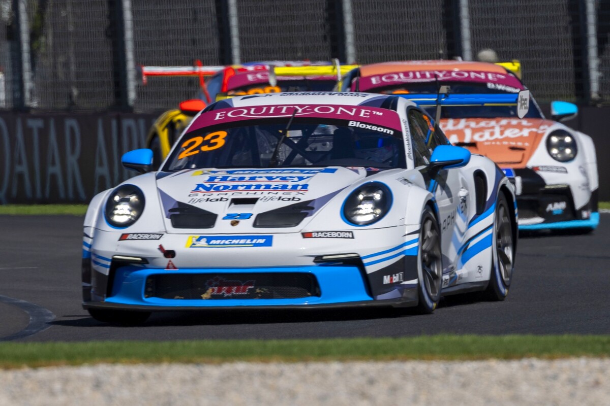 Lockie Bloxsom #23 racing at Australian Grand Prix 2026