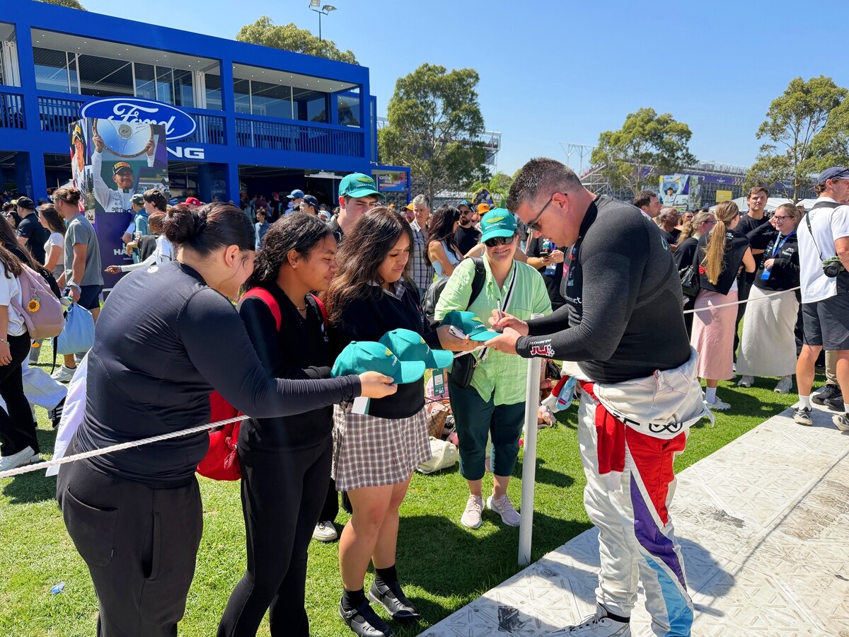 McElrea Racing driver Brett Boulton at the Australian Grand Prix 2026