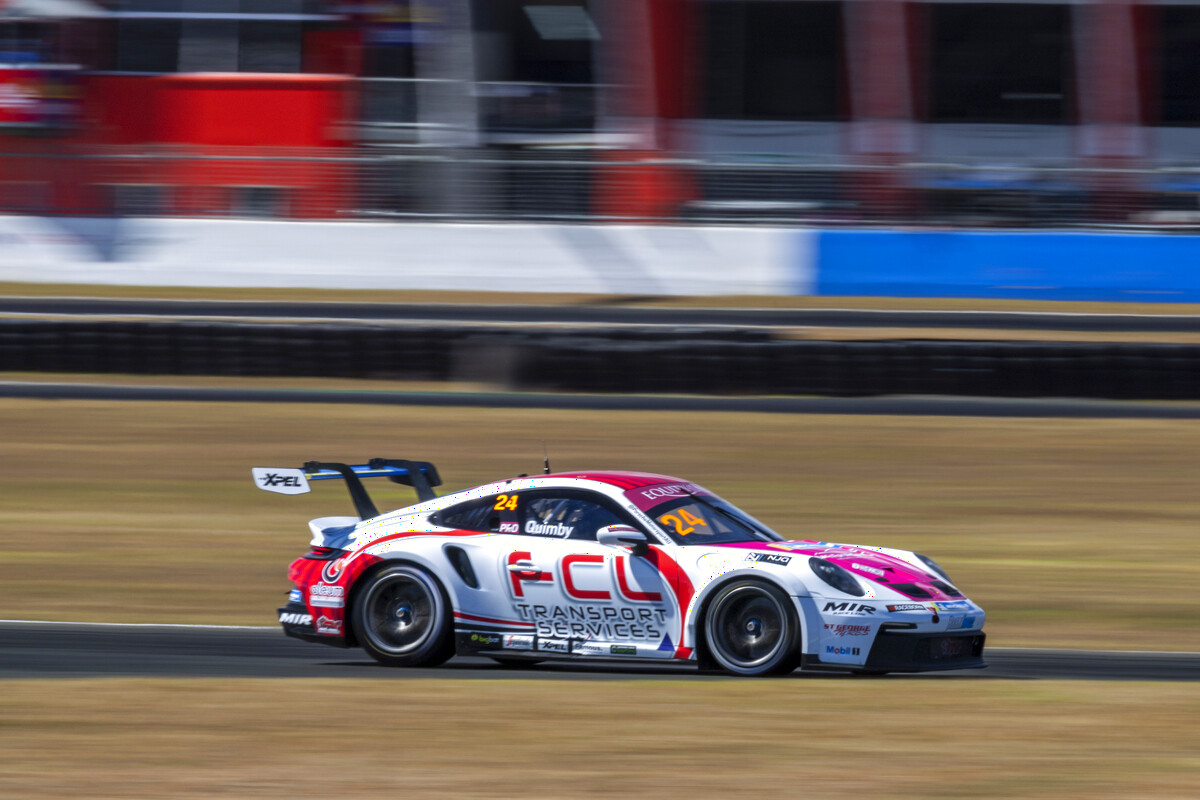 Daniel Quimby #24 racing at Queensland Raceway 2026