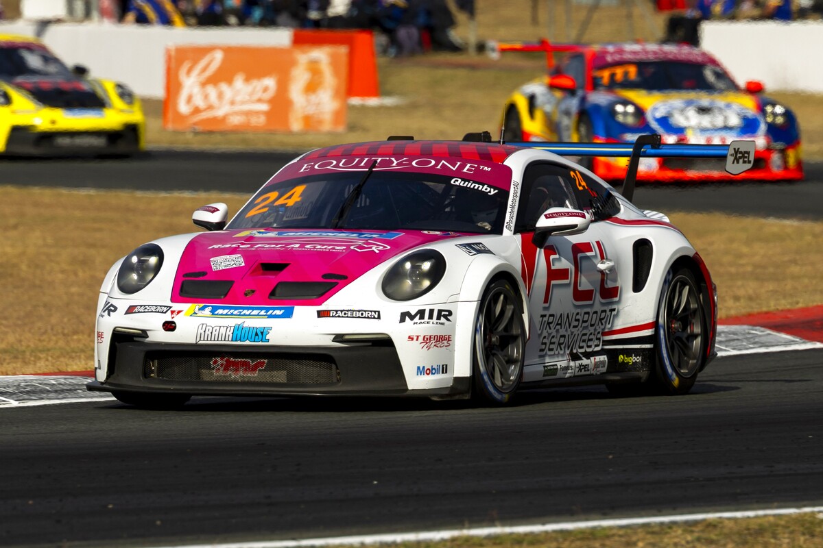 Daniel Quimby #24 racing at Queensland Raceway 2026