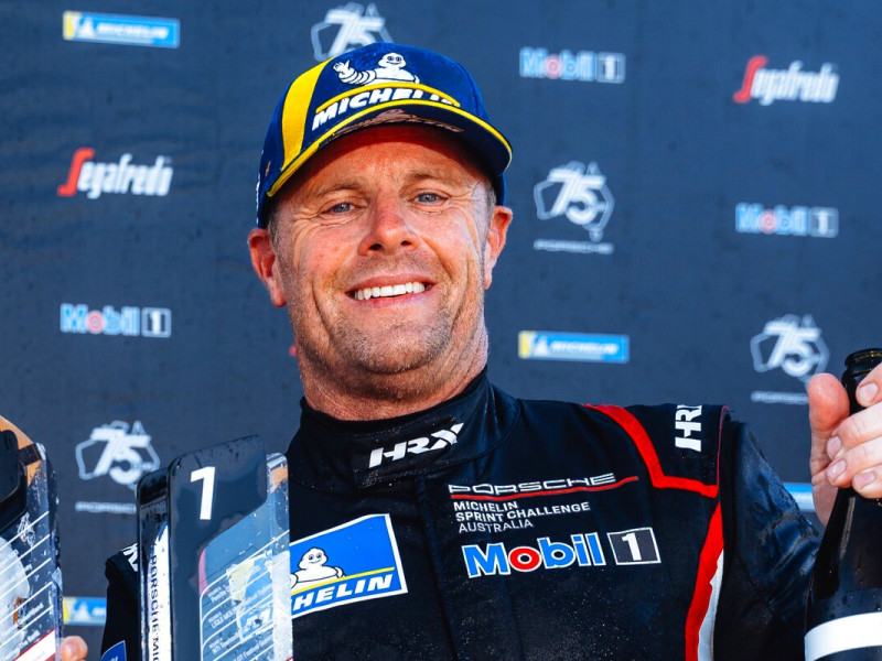 Anthony Gilbertson #19 on the podium at Phillip Island Circuit 2026