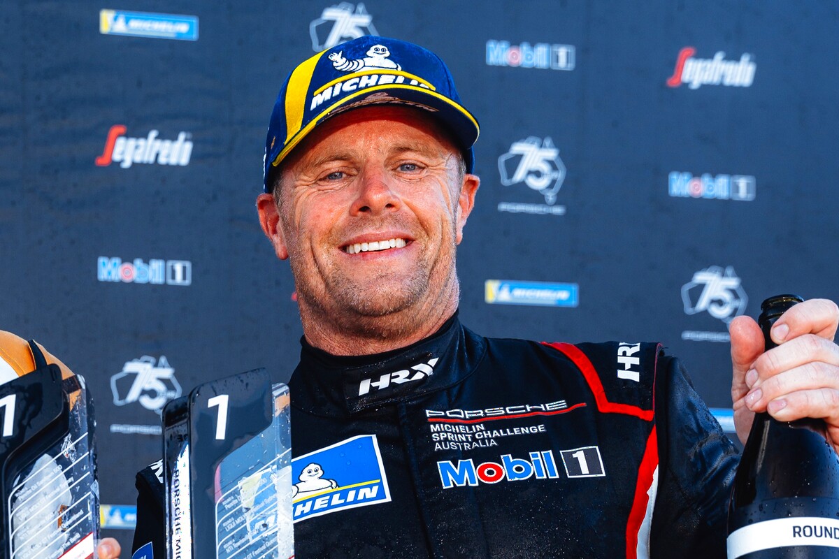 Anthony Gilbertson #19 on the podium at Phillip Island Circuit 2026