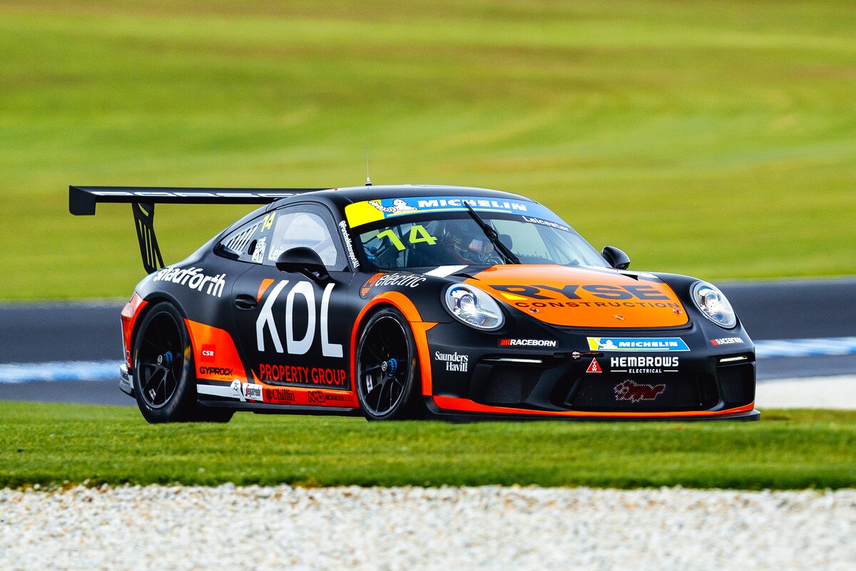 Kent Leicester #14 racing at Phillip Island Circuit 2026