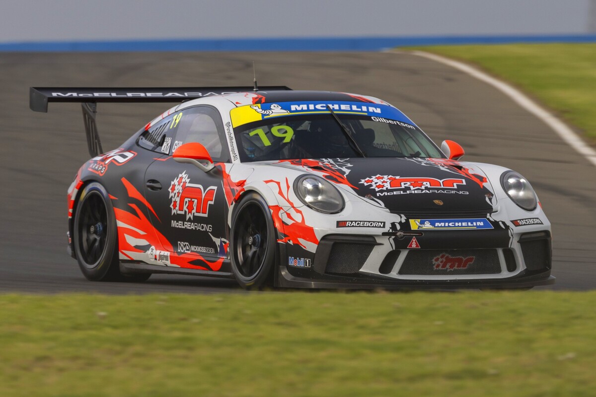 Anthony Gilbertson #19 racing at The Bend Motorsport Park 2026