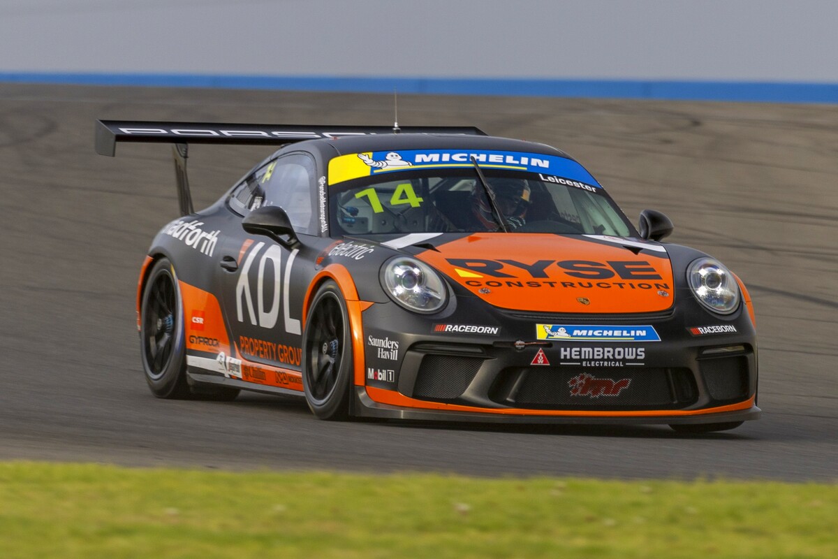Kent Leicester #14 racing at The Bend Motorsport Park 2026