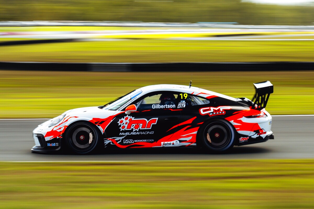 Anthony Gilbertson #19 racing at Queensland Raceway 2026