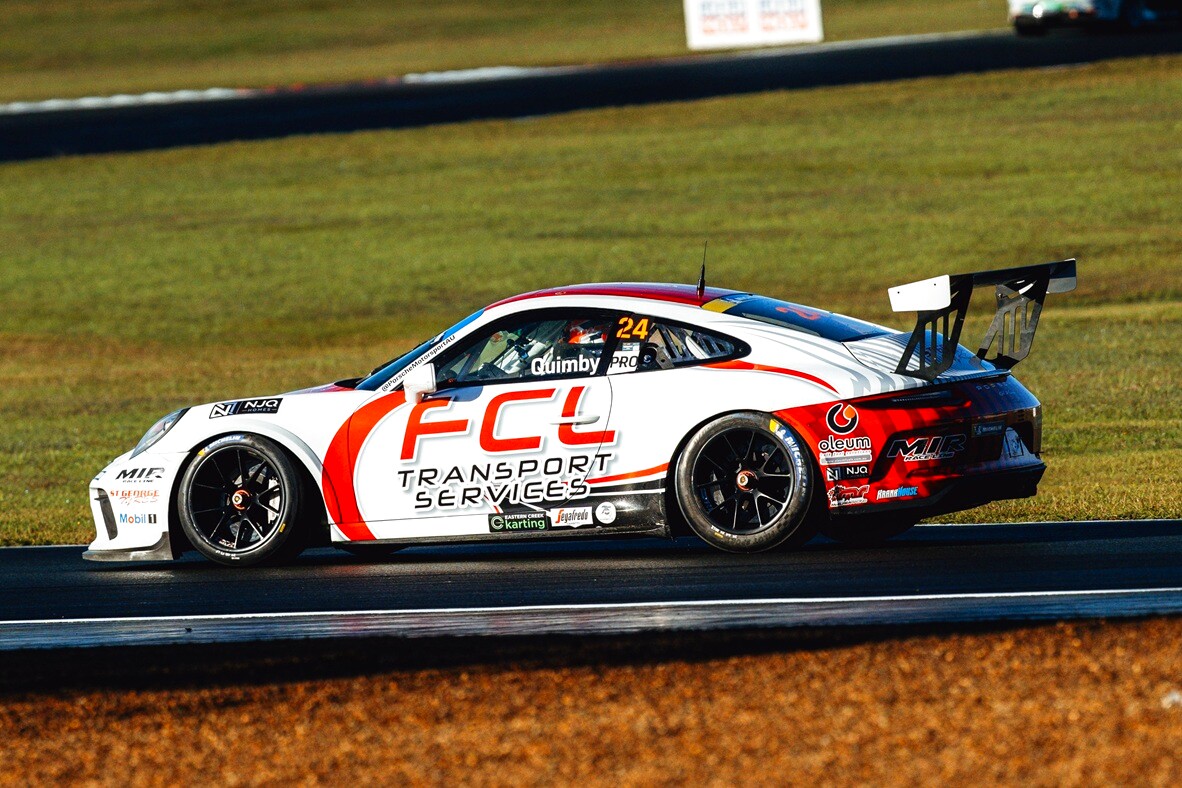 Daniel Quimby #24 racing at Queensland Raceway 2026