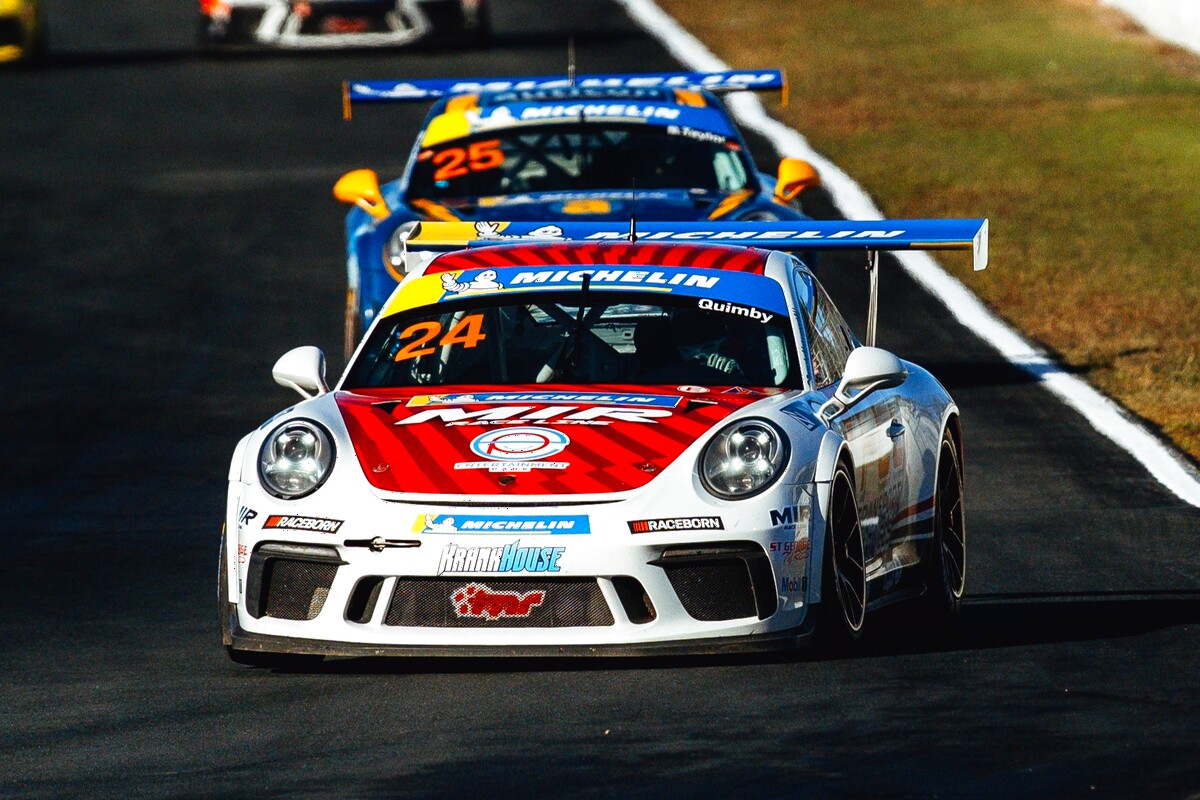 Daniel Quimby #24 racing at Queensland Raceway 2026