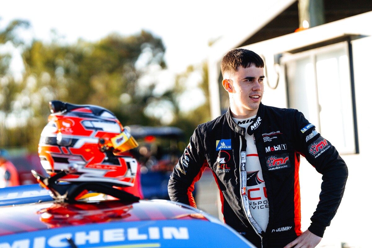 Daniel Quimby #24 racing at Queensland Raceway 2026
