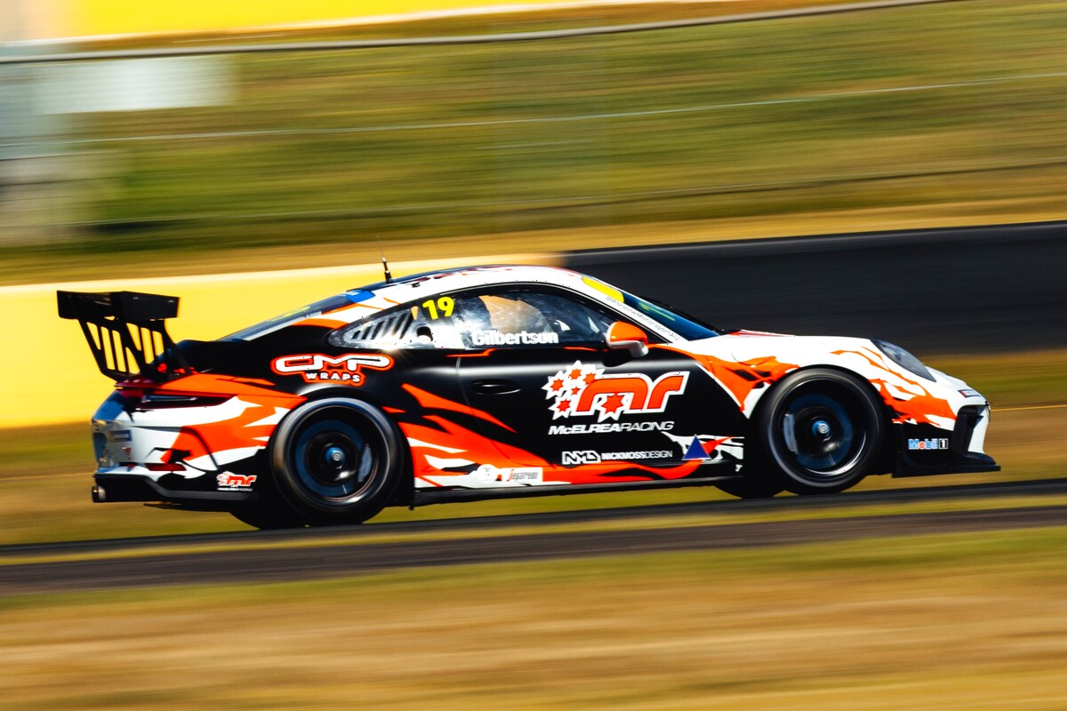 Anthony Gilbertson #19 racing at Sydney Motorsport Park 2026